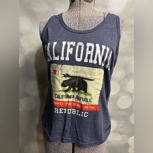 California Republic Racerback Tank Top by Reflex‎ in size Medium